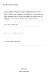 Leseverständnis Klasse 3 – Kostenlose Übungen