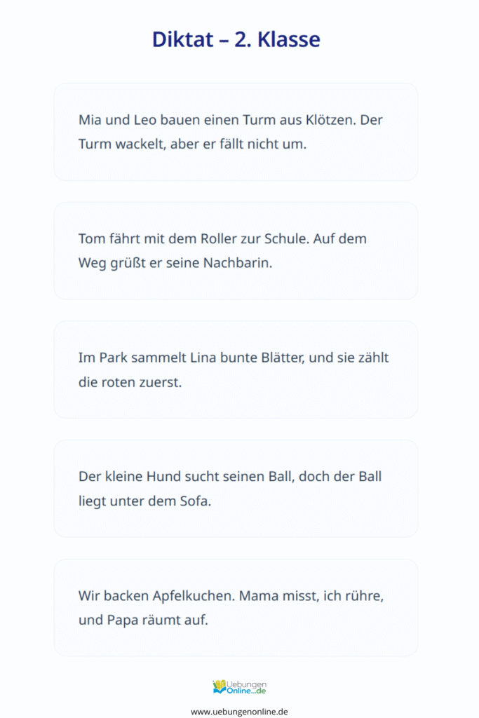 diktat 2. klasse