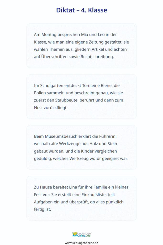 diktat 4 klasse pdf