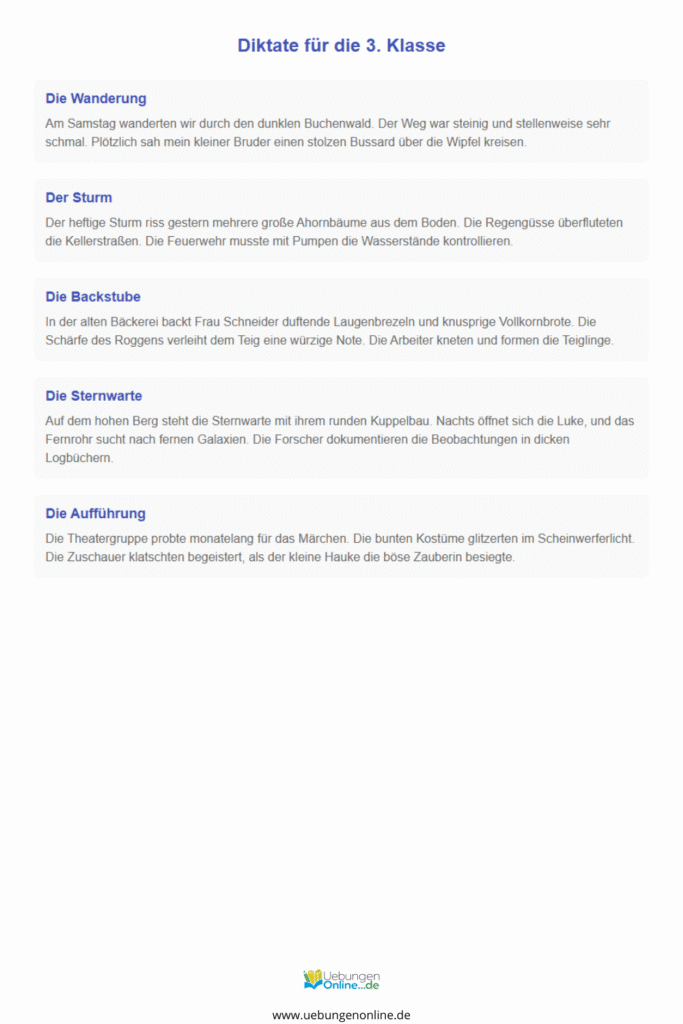 diktat 4. klasse pdf