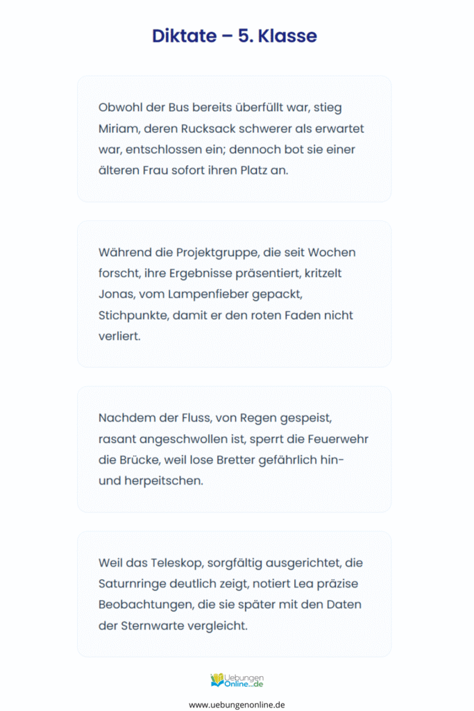 diktat 5 klasse