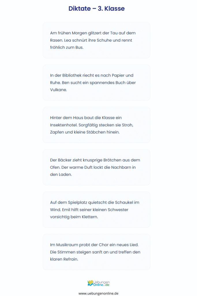 diktat herbst klasse 4