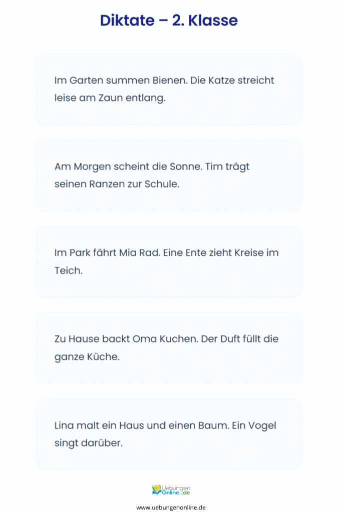 diktat klasse 2