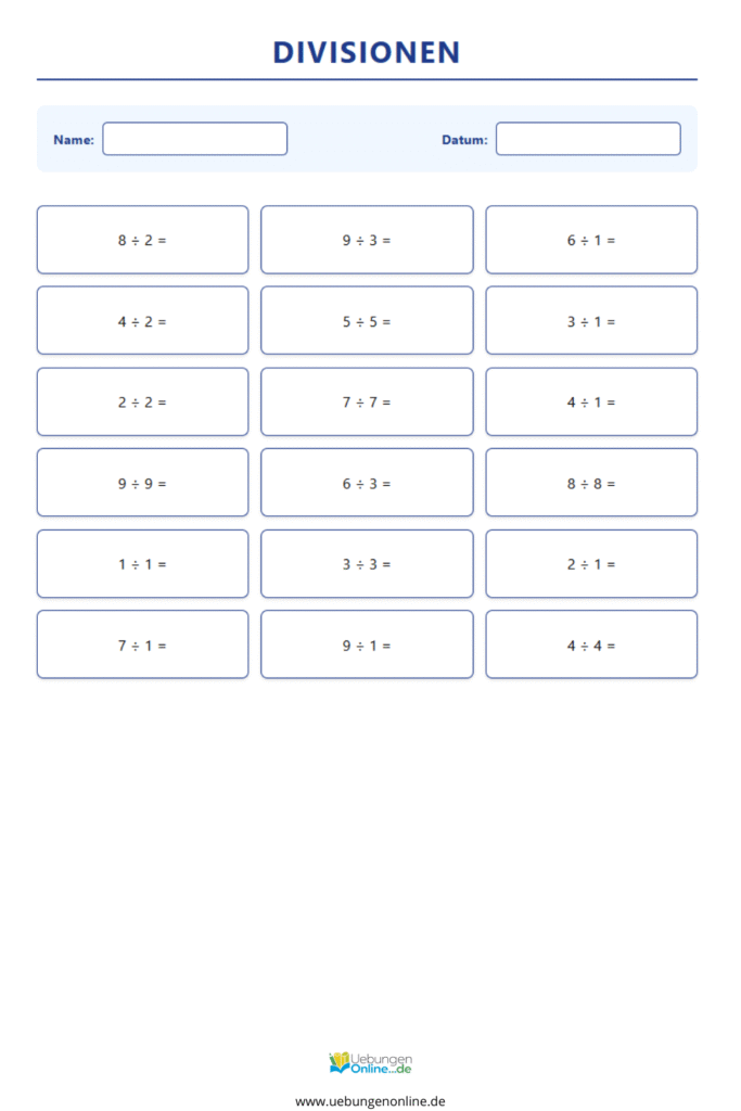 division mit rest klasse 2