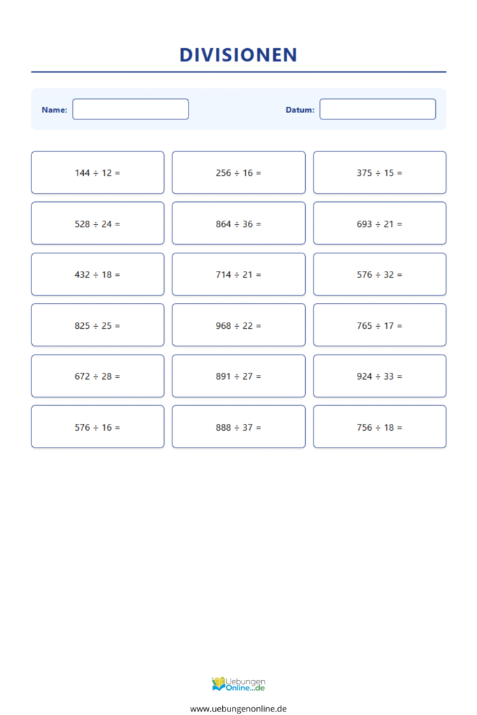 halbschriftliche division klasse 4