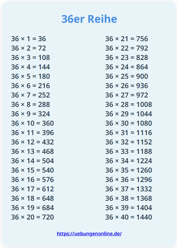 36er Reihe