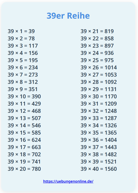 39er Reihe