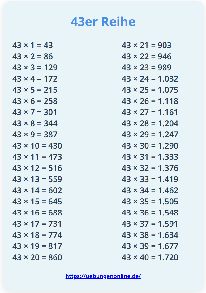  43er Reihe