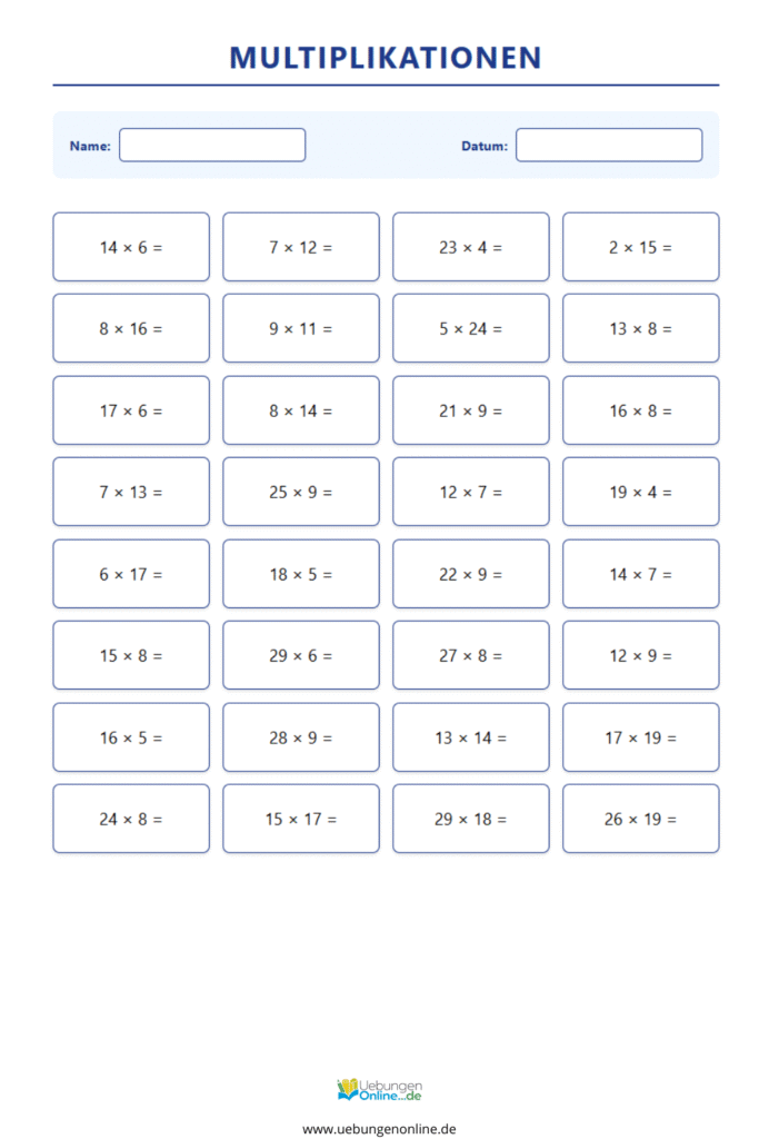 sachaufgaben klasse 4 multiplikation