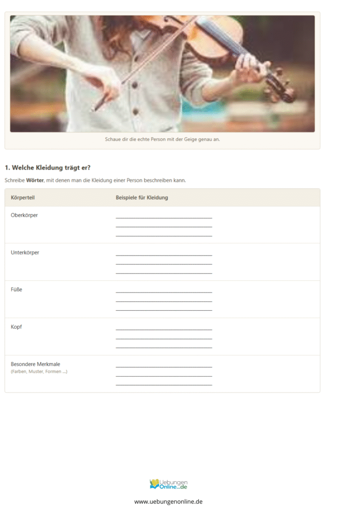 personenbeschreibung 4 klasse beispiel pdf