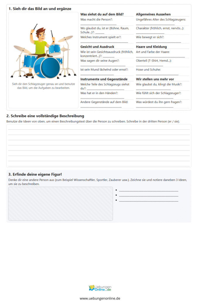 personenbeschreibung 4 klasse pdf