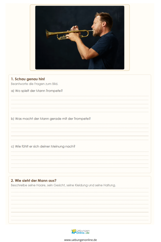 personenbeschreibung 5 klasse