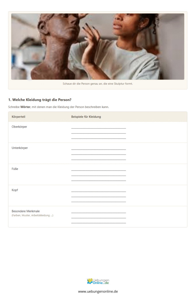 personenbeschreibung klasse 6