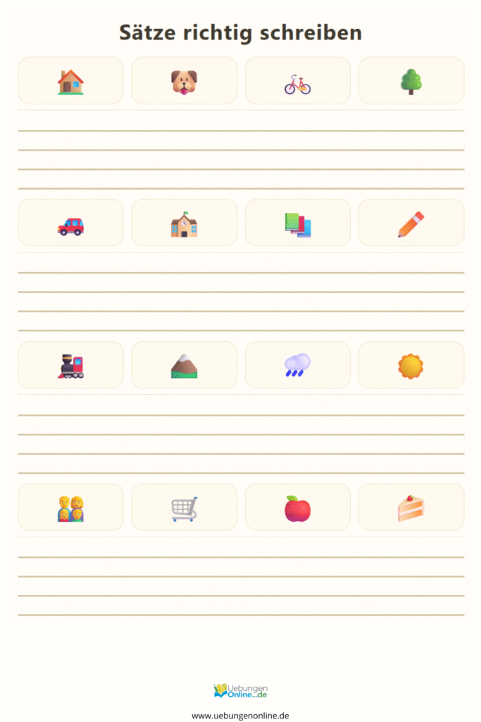 sätze schreiben 3. klasse